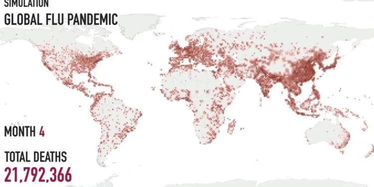 Аюул: Kорона вирусын тархалтын зургийг гаргажээ