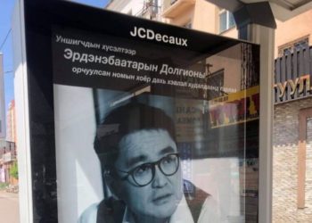 Э.Долгион сонгуулийн хууль зөрчиж өөрийн зурагт самбараа байршуулжээ