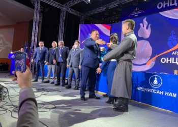 АН: Ардчилсан намын даргаар  О.Цогтгэрэлийг   ёсчлон баталлаа